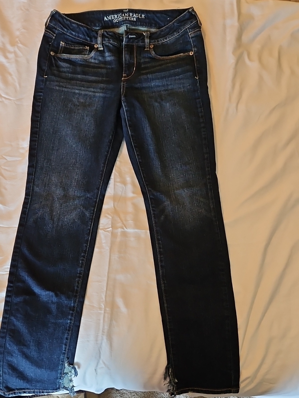 American Eagle Outfitters Dark Denim Straight Leg Jeans